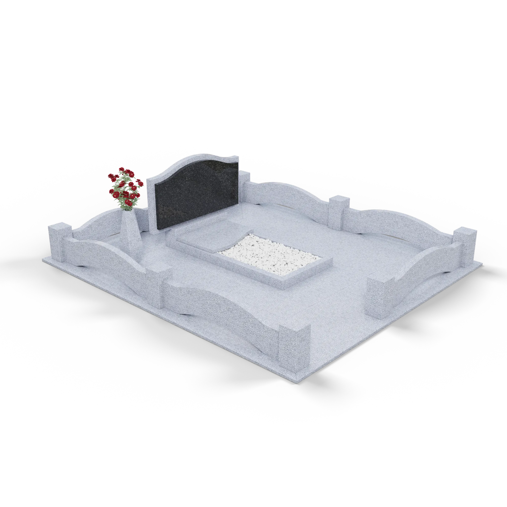 Мемориальный комплекс из гранита Исетский КукК1 250x200 - фото 3