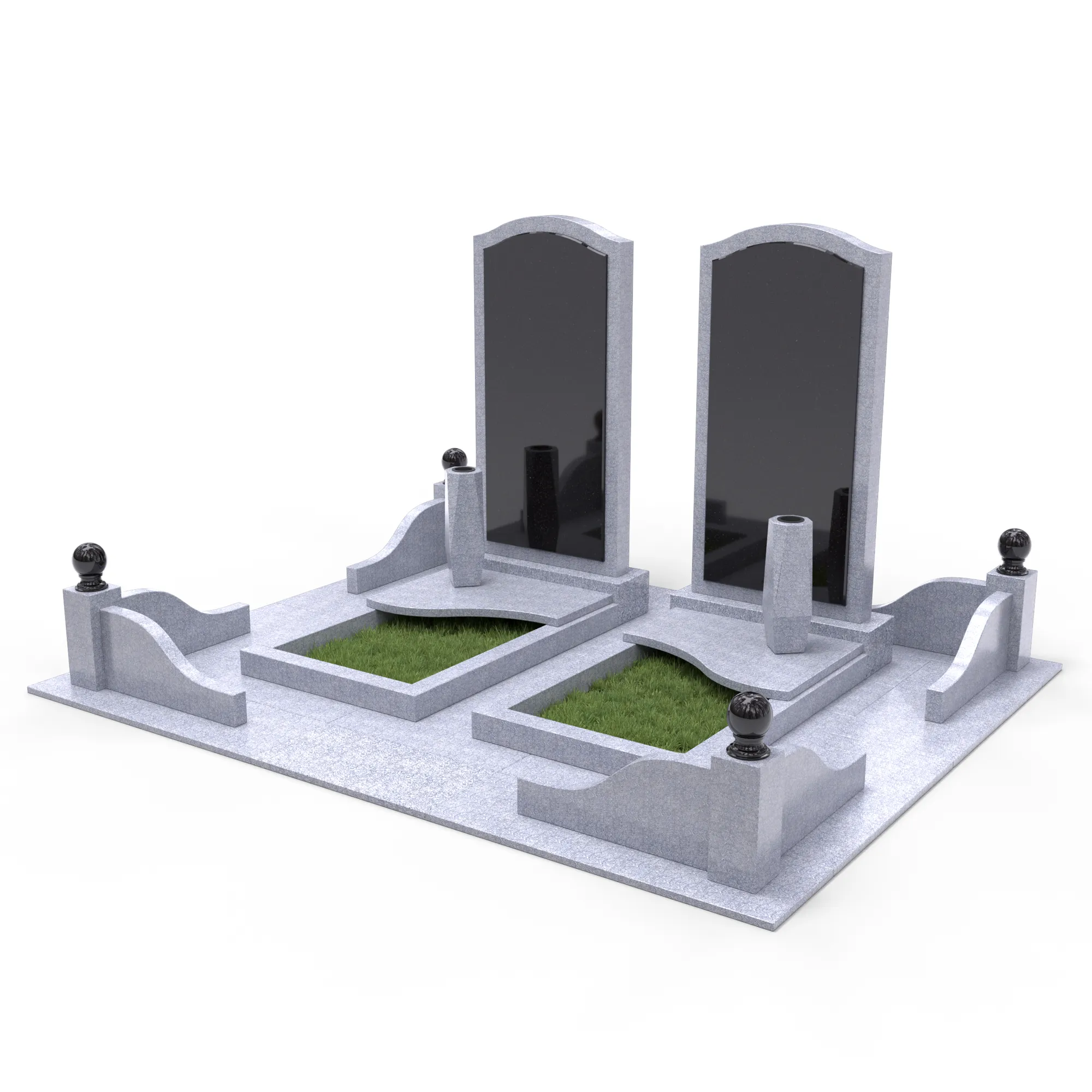 Мемориальный комплекс из гранита Исетский КукК7 250x200