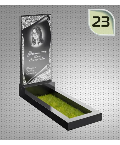 Макет вертикального памятника №23