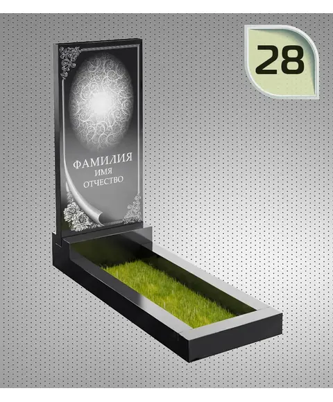 Макет вертикального памятника №28