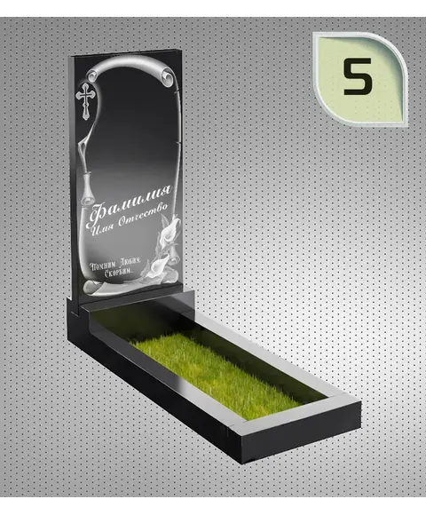 Макет вертикального памятника №5