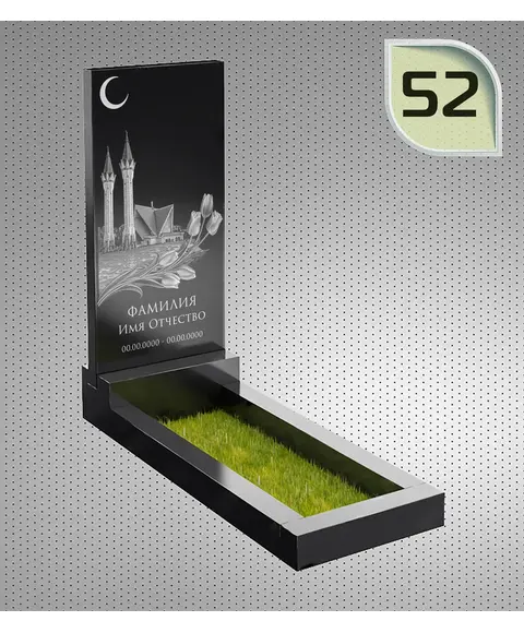 Макет вертикального памятника №52