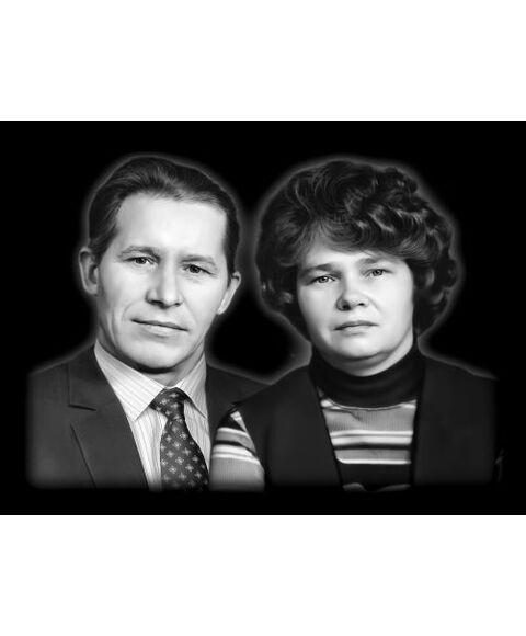 Прямоугольный (горизонтальный) портрет на двоих