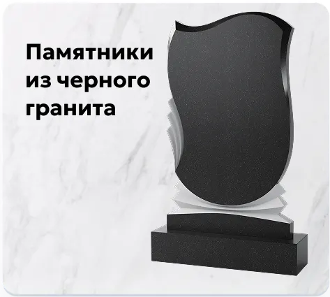 Памятники из чёрного гранита